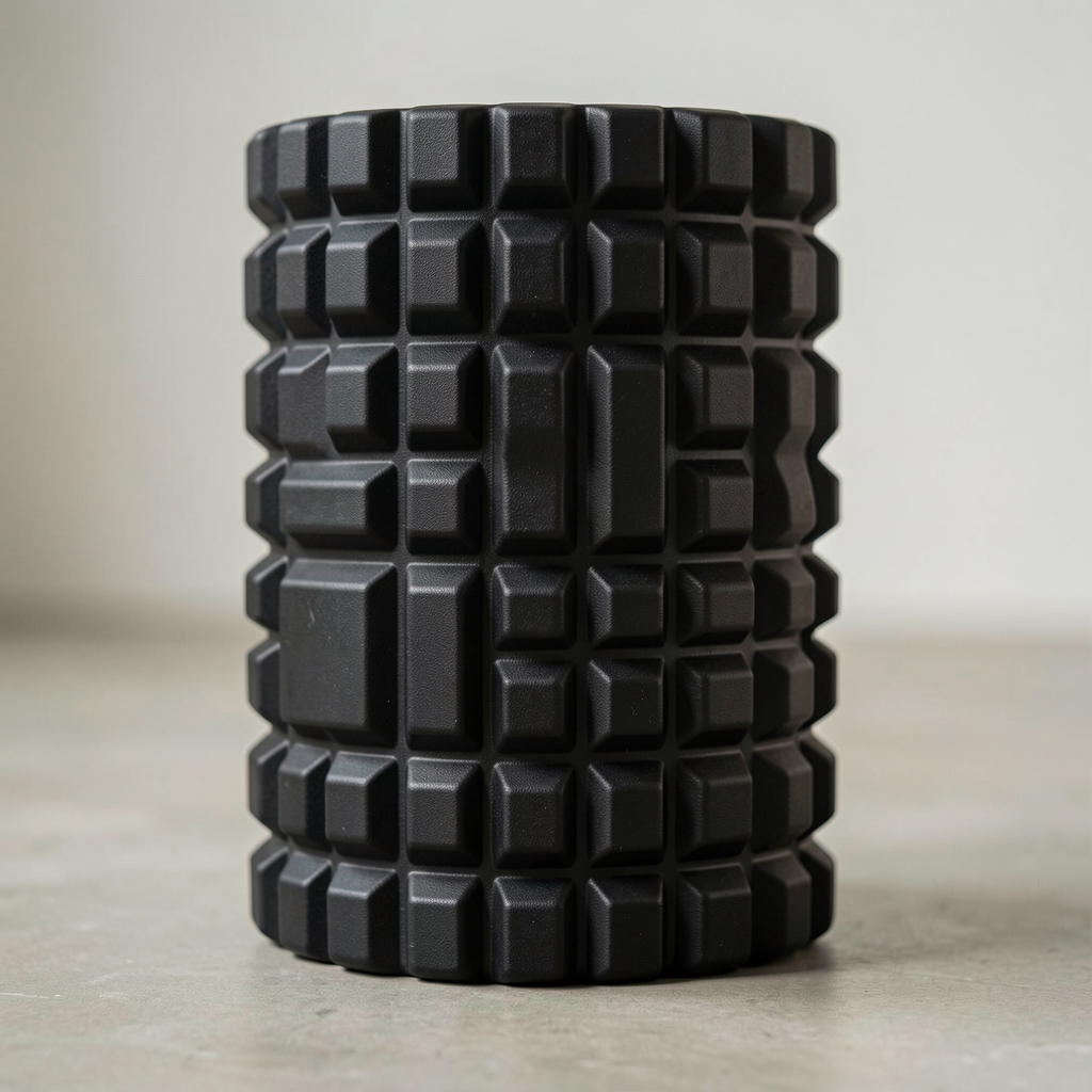 TriggerPoint GRID foam roller 33 cm yoğunluklu siyah yüzey desen sert orta üç bölge fasya ve miyofasyal gevşeme